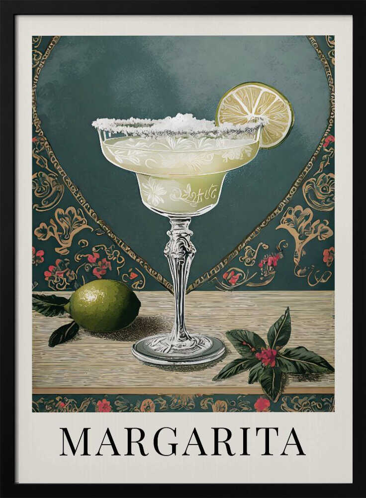 Margarita Art Print UK — Vintage Vibrant Wall Art — Kitchen — Wall It All Prints