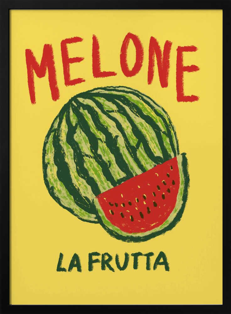Melone La Frutta Art Print UK — Food Fresh Wall Art — Kitchen — Wall It All Prints