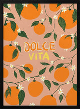 Oranges Dolce Vita Art Print UK — Abstract Vibrant Wall Art — Living Room — Wall It All Prints