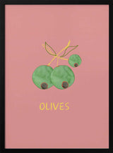 Watercolor Green Olives