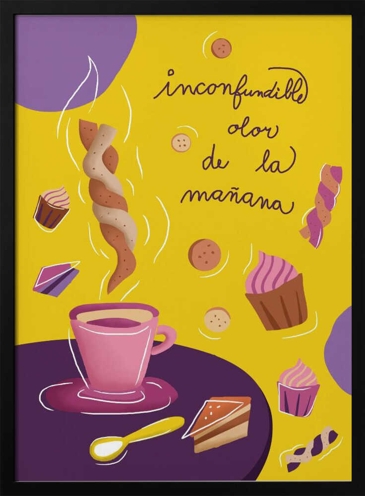 Sweet Morning Coffee Art Print UK — Abstract Vibrant Wall Art — Kitchen — Wall It All Prints
