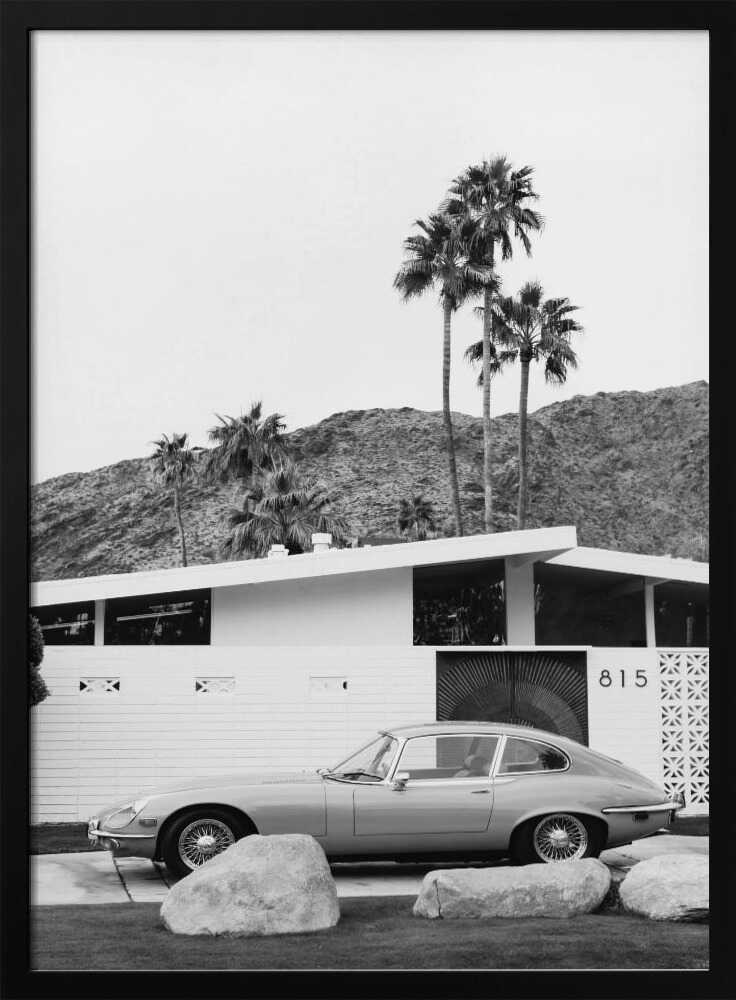 Iconic Car Palm Springs Art Print UK — Landscape Dark Wall Art — Living Room — Wall It All Prints