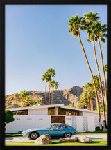 Midcentury Modern Blue Car
