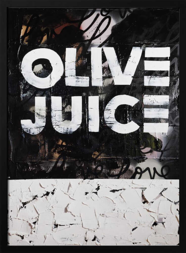 Olive Juice Street Art Art Print UK — Abstract Vibrant Wall Art — Bedroom — Wall It All Prints