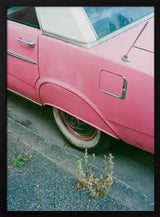 Vintage Pink Street Car Art Print UK — Automotive Vibrant Wall Art — Living Room — Wall It All Prints