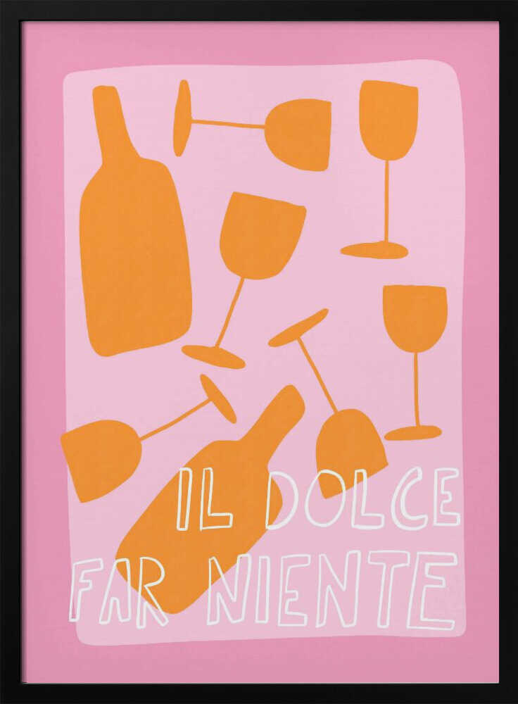 Elegant Leisure Vibes Art Print UK — Abstract Vibrant Wall Art — Kitchen — Wall It All Prints