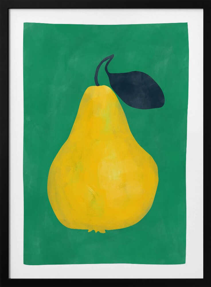 Vibrant Yellow Pear
