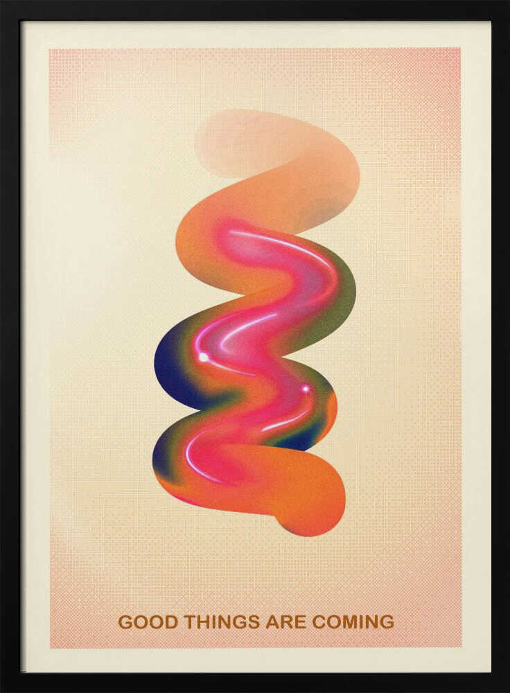 Vibrant Optimism Flow Art Print UK — Abstract Vibrant Wall Art — Living Room — Wall It All Prints