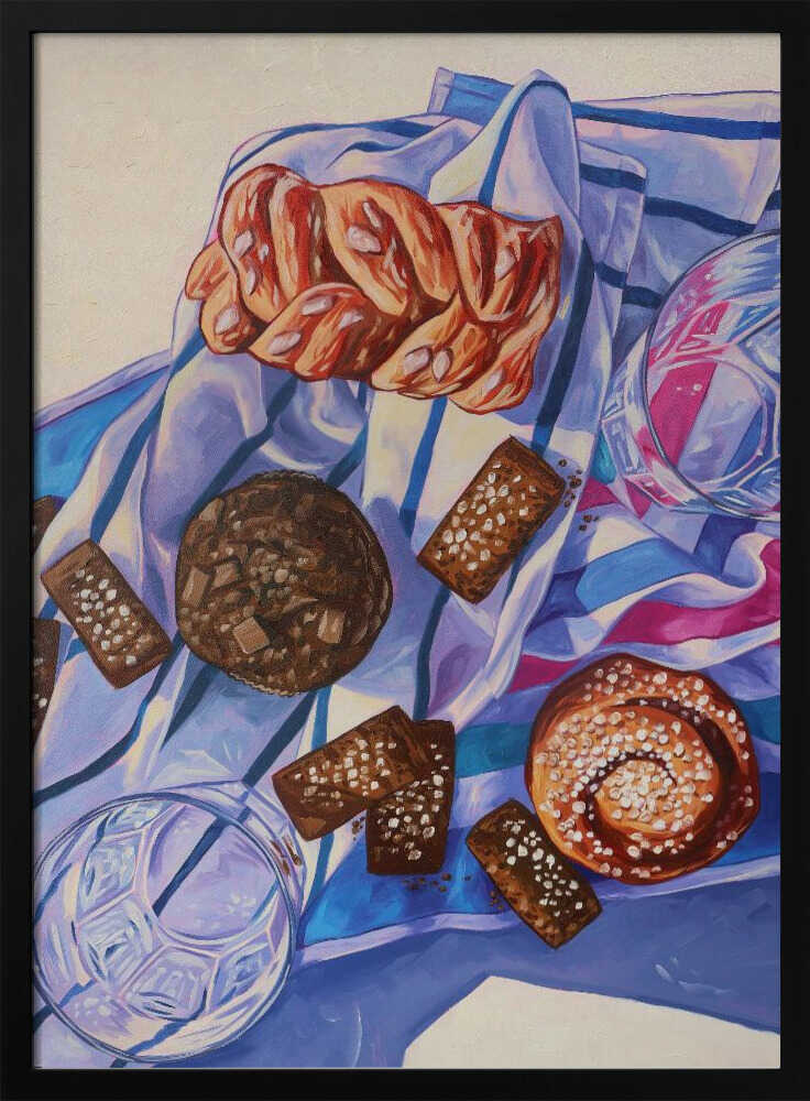 Sweet Breakfast Still Life Art Print UK — Food Vibrant Wall Art — Kitchen — Wall It All Prints