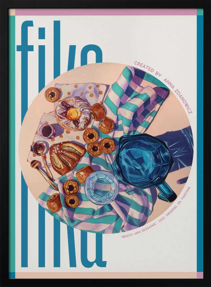 Fika Morning Spread Art Print UK — Food Vibrant Wall Art — Kitchen — Wall It All Prints