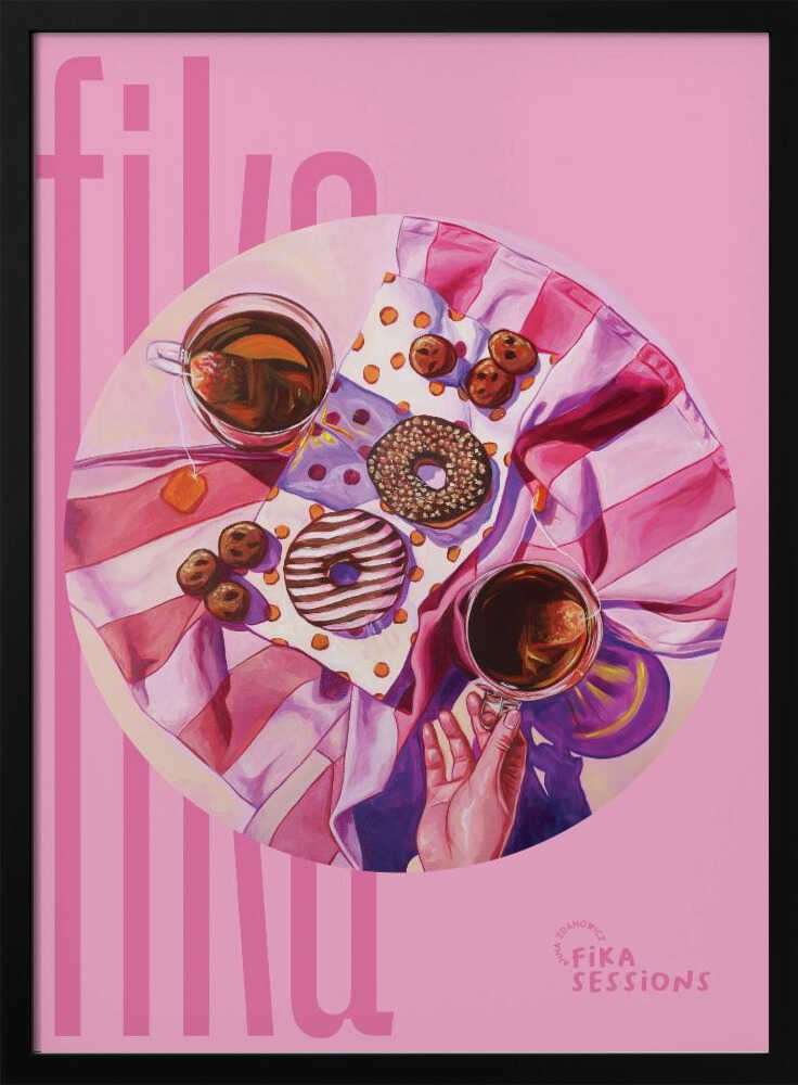 Sweet Fika Treats Art Print UK — Botanical Fresh Wall Art — Kitchen — Wall It All Prints