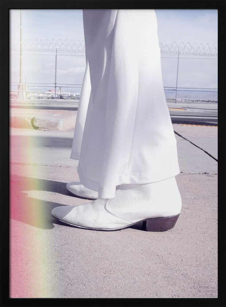 White Pants Airport Style Art Print UK — Portrait Vibrant Wall Art — Office — Wall It All Prints