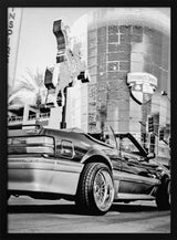 Custom Mustang Convertible Art Print UK — Vintage Dark Wall Art — Living Room — Wall It All Prints