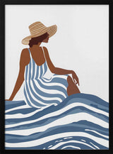 Summer Woman on Waves