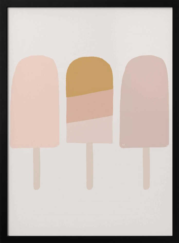 Sweet Summer Popsicles Art Print UK — Abstract Vibrant Wall Art — Kitchen — Wall It All Prints
