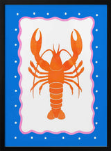 Lobster Art Print UK — Abstract Vibrant Wall Art — Kitchen — Wall It All Prints