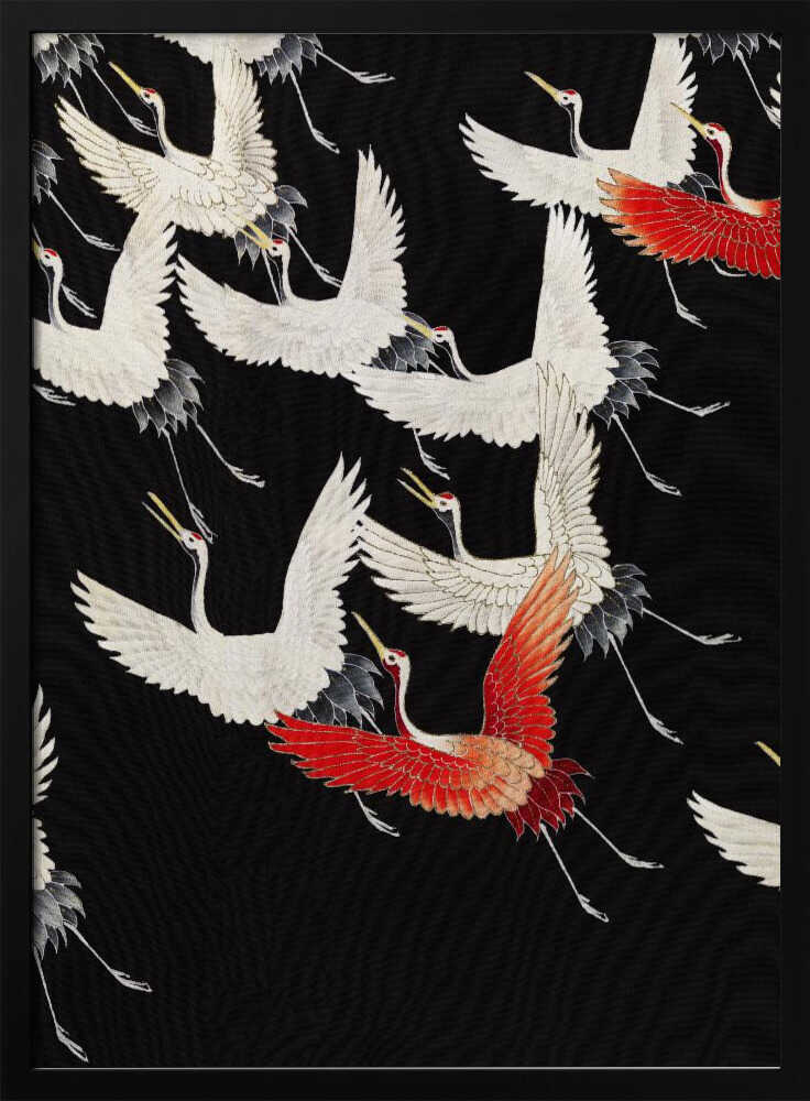 Furisode With a Myriad of Flying Cranes (1910–1920) Full