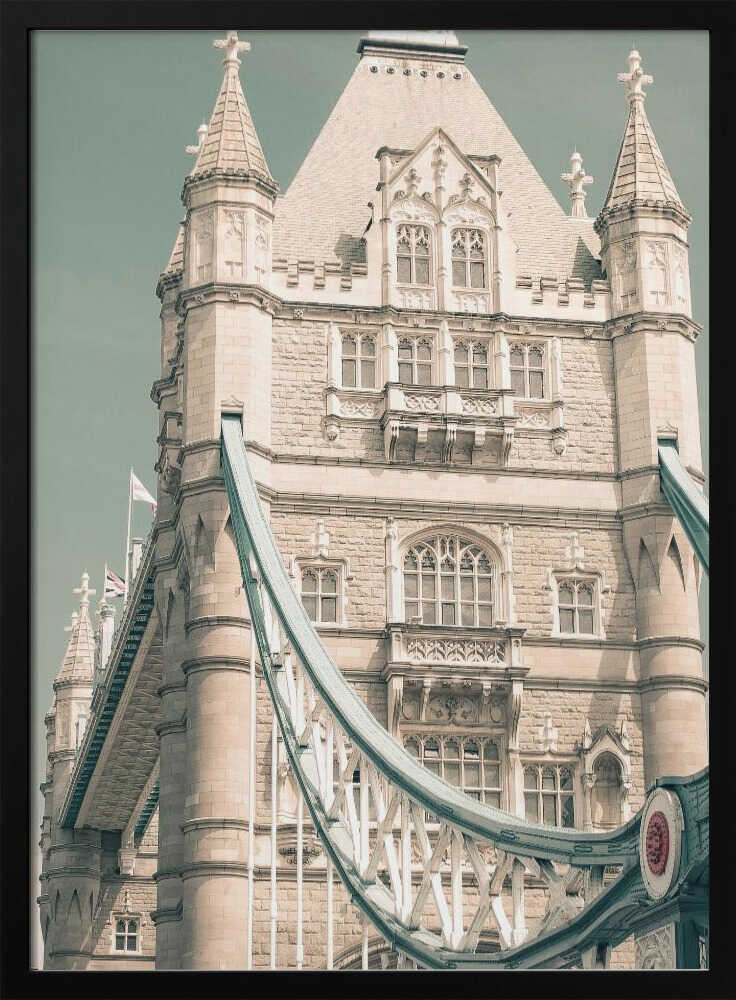 London Tower Bridge Art Print UK — Dark Moody Calm Wall Art — Living Room — Wall It All Prints