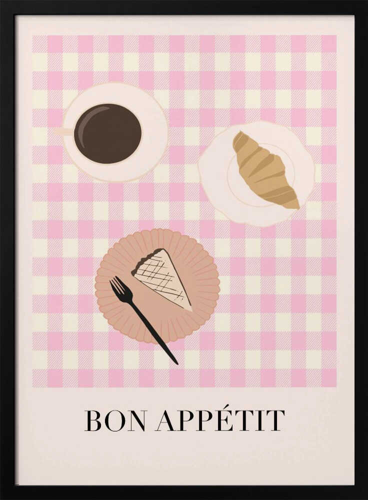 Bon Appétit Breakfast Art Print UK — Food Vibrant Wall Art — Kitchen — Wall It All Prints