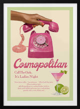 Jlr Cocktails Cosmopolitan Art Print UK — Vintage Vibrant Wall Art — Living Room — Wall It All Prints