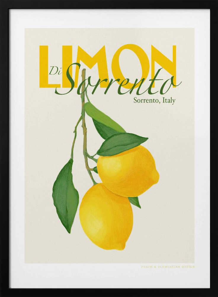 Pandclimondisorrento Copy Art Print UK — Botanical Vibrant Wall Art — Kitchen — Wall It All Prints