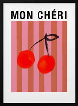 Mon Chéri Cherries Art Print UK — Abstract Vibrant Wall Art — Kitchen — Wall It All Prints