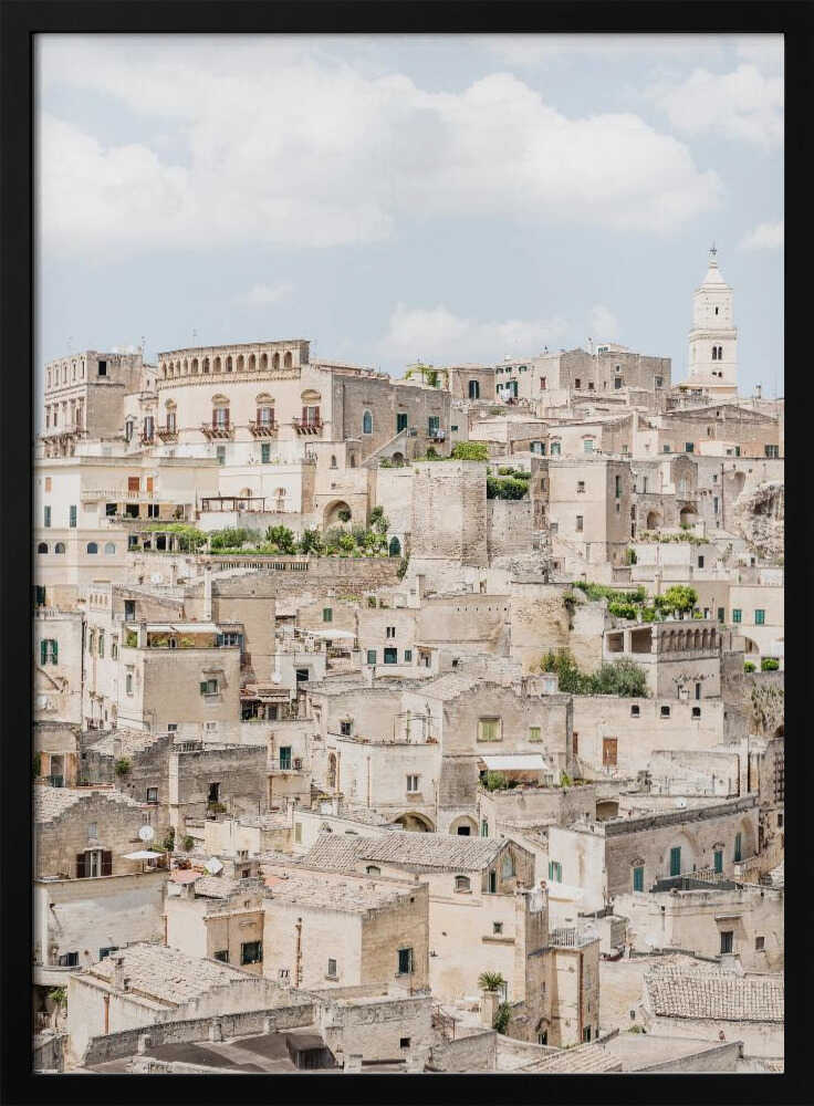 Sassi di Matera View Art Print UK — Landscape Vibrant Wall Art — Living Room — Wall It All Prints