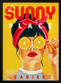 A Sunny Place For Shady Ladies Orange Pinup Art