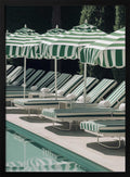 Green Striped Poolside