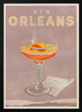 New Orleans Cocktail Travel Poster