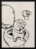 Funny Cat Bathroom Break