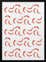 Vibrant Red Chili Pattern