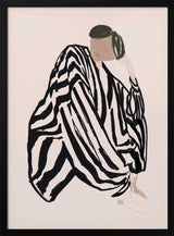 Pensive Striped Figure