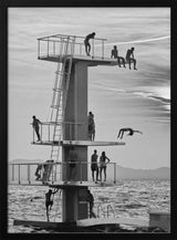 Summer Diving Tower Fun Art Print UK — Landscape Dark Wall Art — Living Room — Wall It All Prints