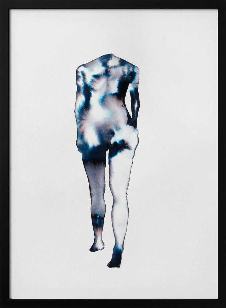 Walking Study Art Print UK — Abstract Vibrant Wall Art — Office — Wall It All Prints