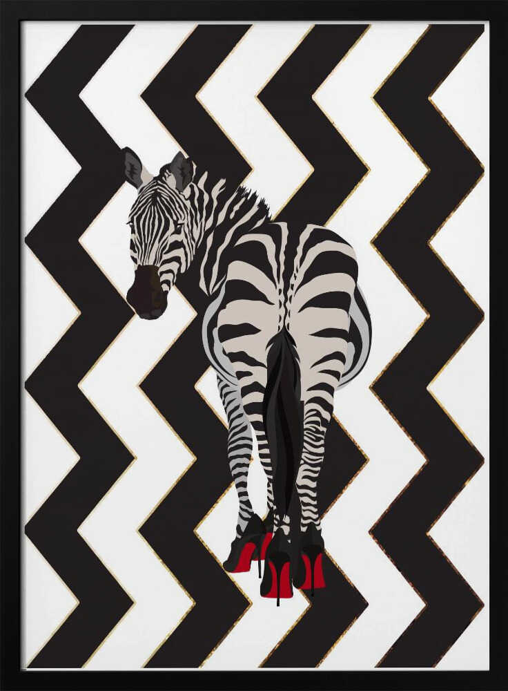 Chic Zebra Red Heels