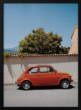 Charming Orange Vintage Car