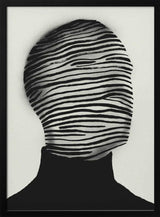 Abstract Striped Face