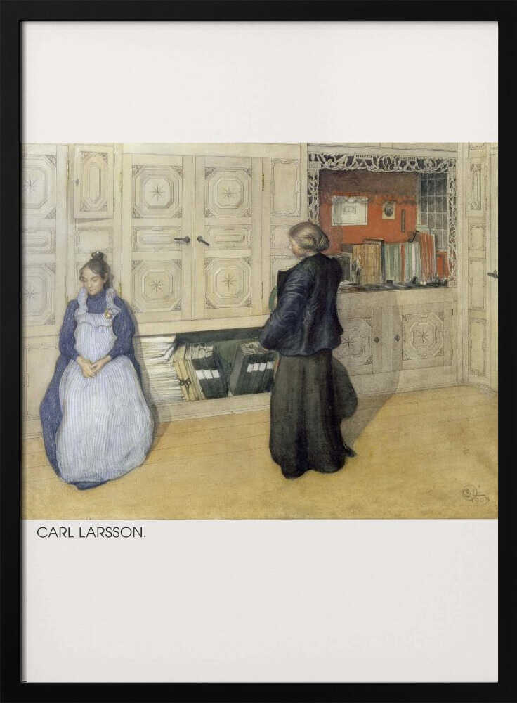 Carl Larsson, Mother and Daughter, 1903, Watercolour 1