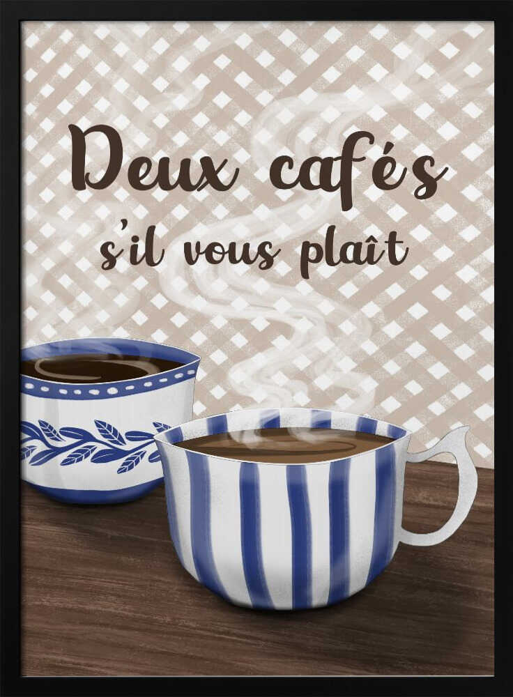 Coffee For Two Art Print UK — Food Warm Wall Art — Kitchen — Wall It All Prints