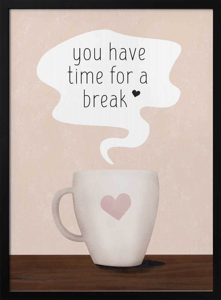 Cozy Break Mug Art Print UK — Food Warm Wall Art — Kitchen — Wall It All Prints