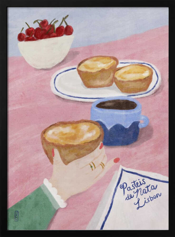 Lisbon Custard Tarts Art Print UK — Food Calm Wall Art — Kitchen — Wall It All Prints