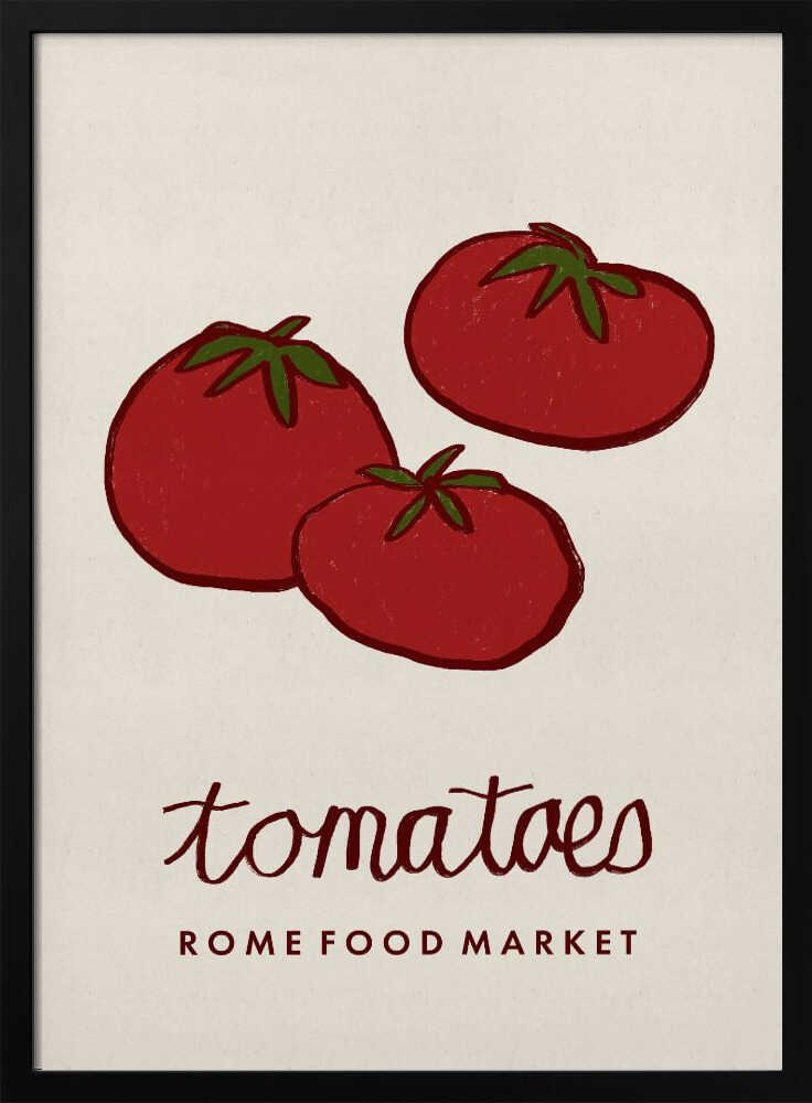Fresh Market Tomatoes Art Print UK — Botanical Fresh Wall Art — Kitchen — Wall It All Prints