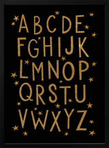 Golden Alphabet Stars