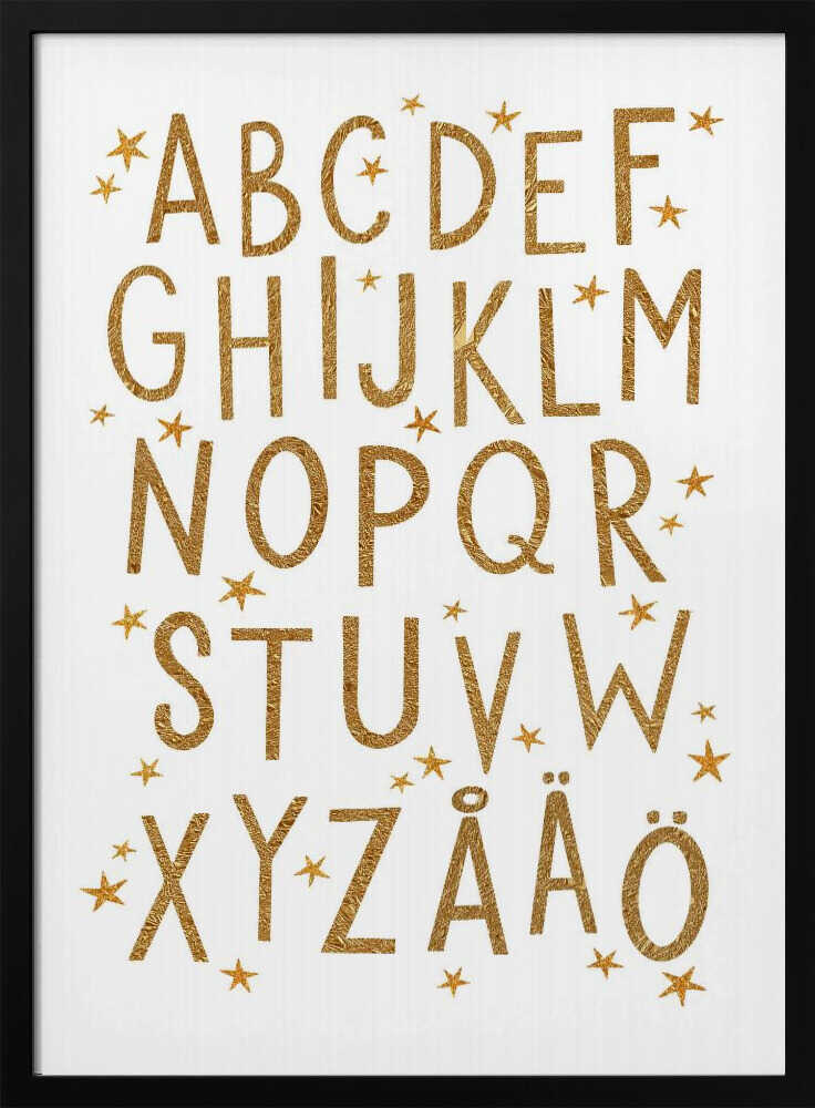 Golden Star Alphabet