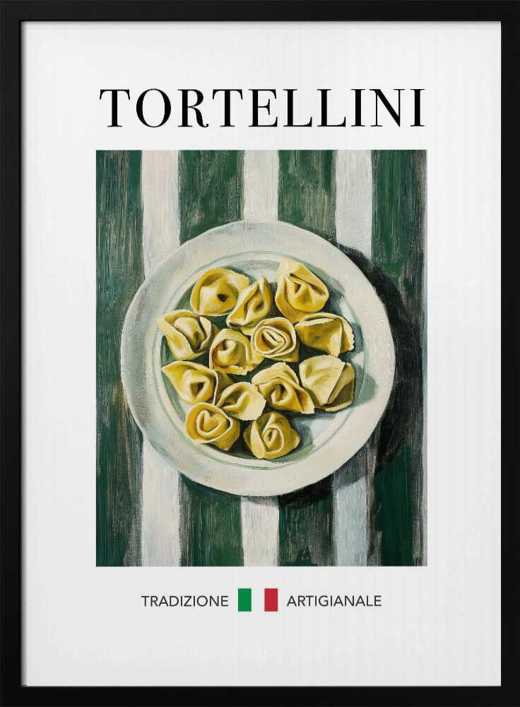 Traditional Italian Tortellini Art Print UK — Food Vibrant Wall Art — Kitchen — Wall It All Prints