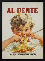 Happy Boy Eating Spaghetti