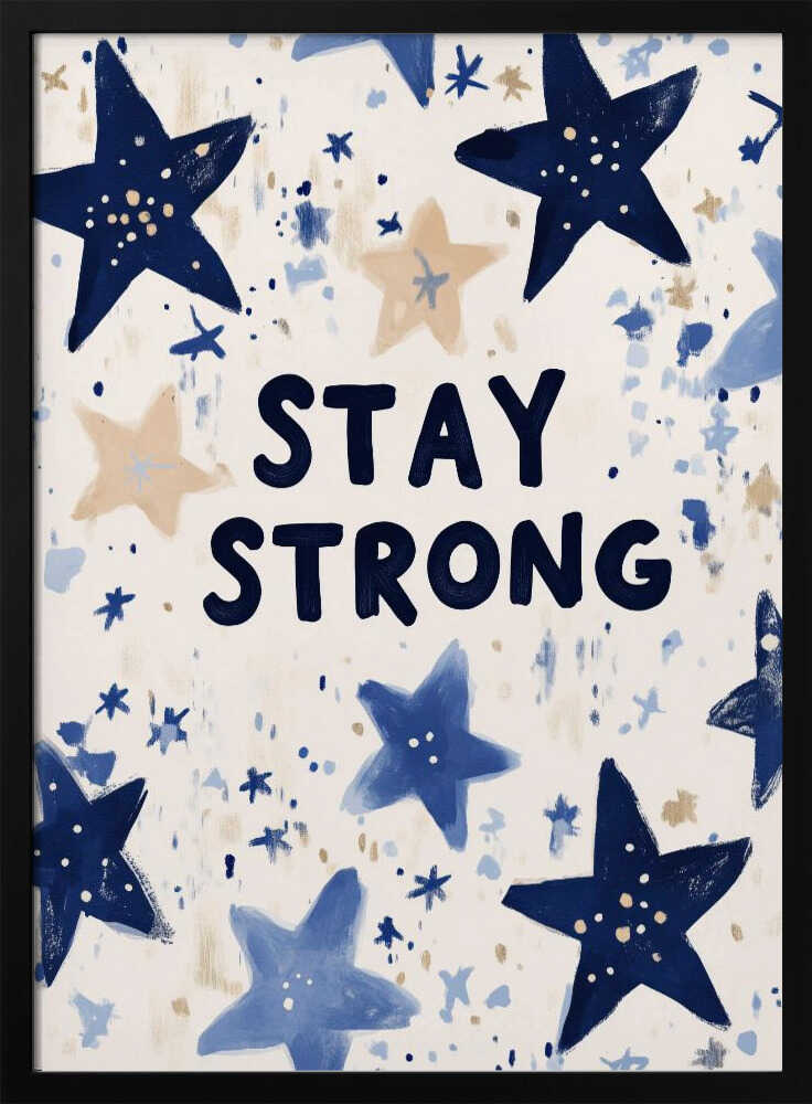 Starry Resolve Art Print UK — Abstract Elegant Wall Art — Living Room — Wall It All Prints