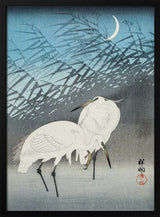 Egrets and Reeds In Moonlight (1926) Art Print UK — Japanese Vibrant Wall Art — Living Room — Wall It All Prints