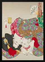 Woman With Pet Kansei Era (1888) By Tsukioka Yoshitoshi